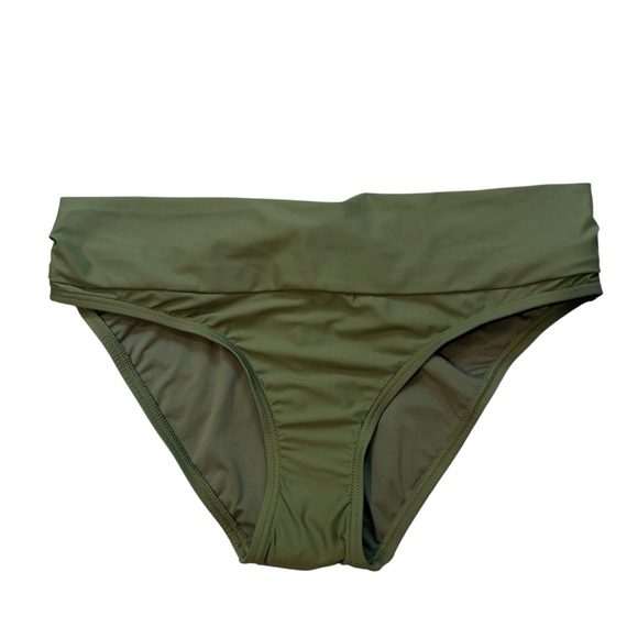 NWT, Sunsets Unforgettable Olive Bikini Bottoms, Sz L - Picture 3 of 9
